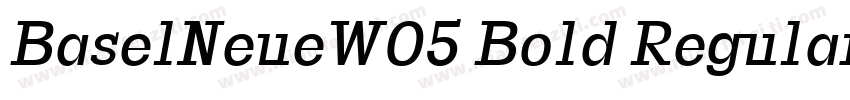 BaselNeueW05 Bold Regular字体转换